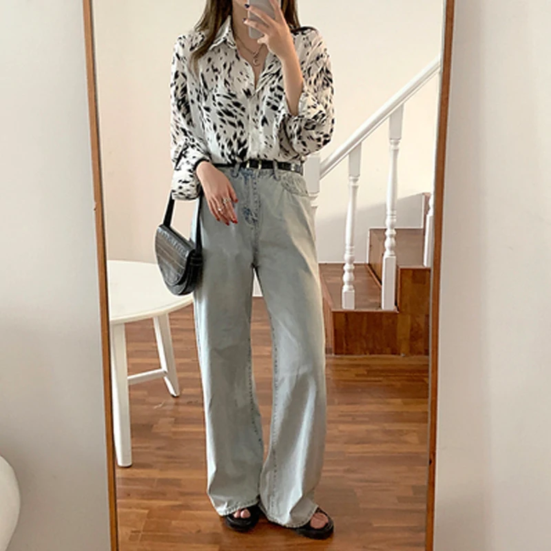 

Chiffon Print Blouses Women Fashion Casual Shirts Female Long Sleeve Blouse Office Lady Style Shirt and Blouse 2020