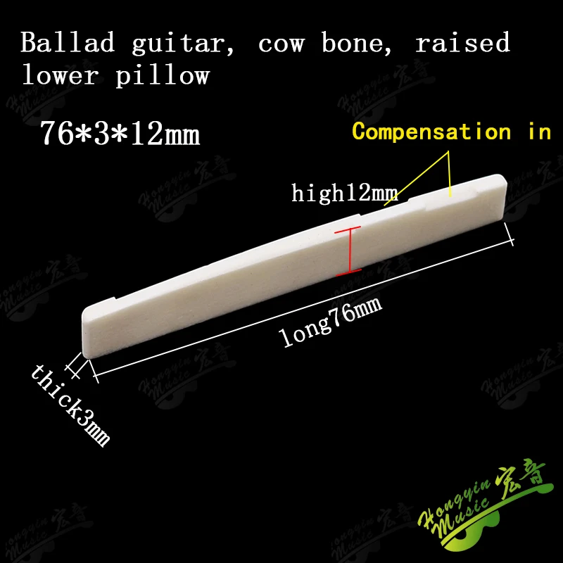 Седла для гитары Ox bone 6 струн седла Народной акустической одно седло 72 мм 74 76 80 100 43