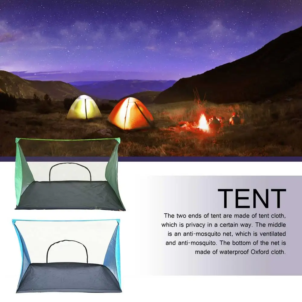 

Lightweight Portable Camping Shelter Tent Outdoor Camping Ultra Light Waterproof Tent No Poles Hanging Bed For Hiking Travel