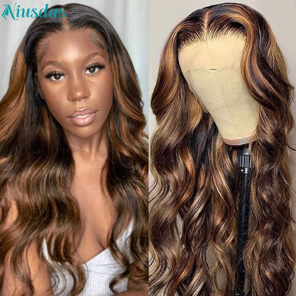 Body Wave Lace Front Wig 13x4 HD Transparent Lace Front Human Hair Wigs Niusdas Glueless Lace Frontal Wigs for Women 150%Density