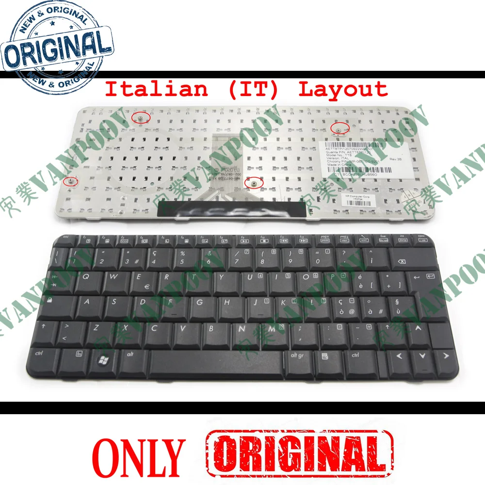 Новая клавиатура для ноутбука HP Pavilion tx1000 tx2000 tx1100 tx1200 tx1300 tx1400 TX1 TX2 Black Italian ITALIANO