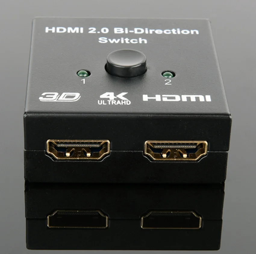 HDMI2.0 двухнаправленный переключатель 1 для 2 сплиттера Full HD 1080p 3D 4K x 2K видео HDMI коммутатор 1 в 2 выход для HDTV
