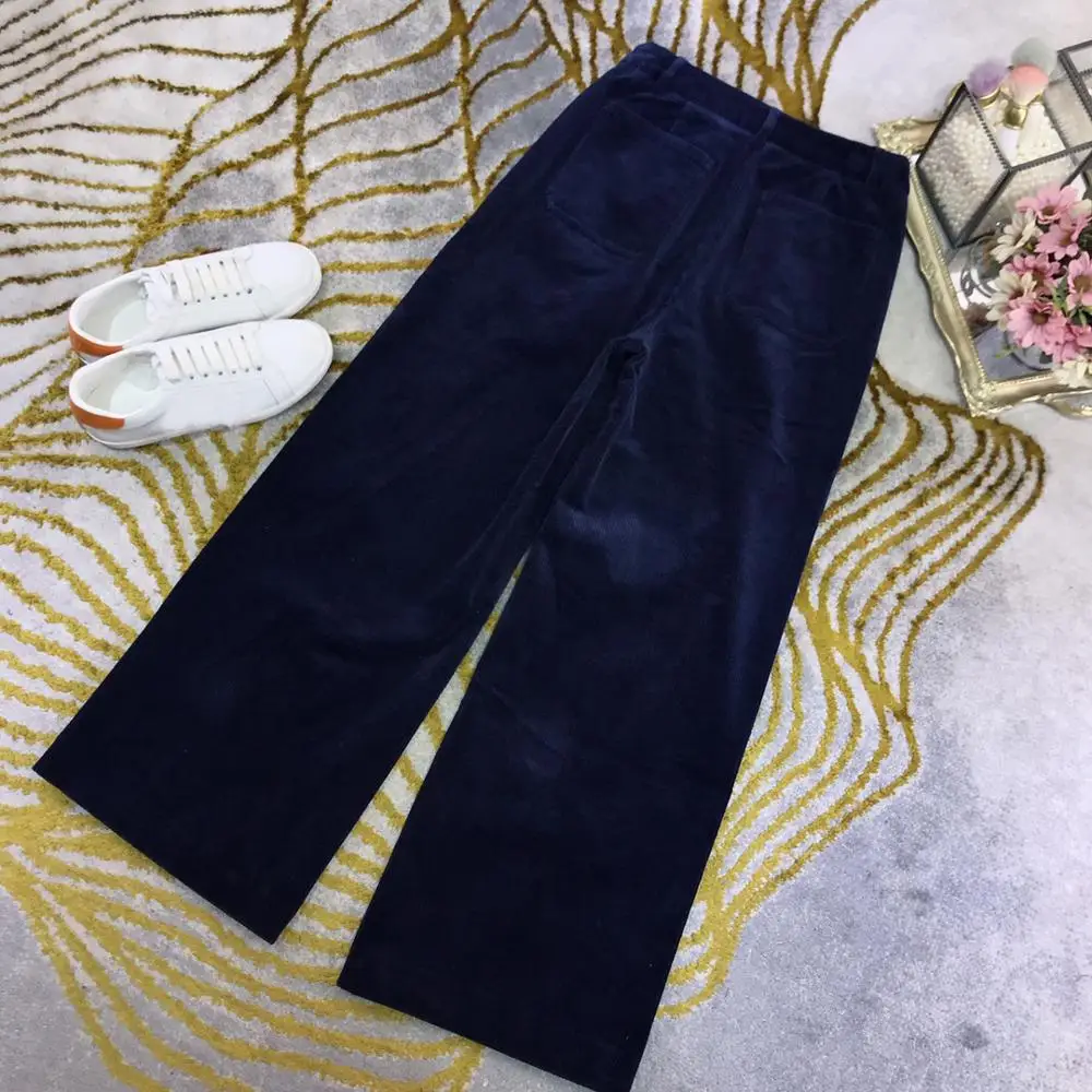 9 21 осень зима новый 2020 модный темпераментный вельветовый длинный рукав отворот