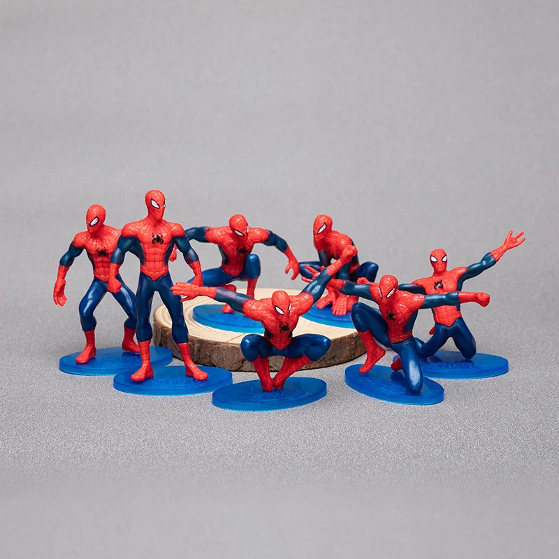 

Superhero Marvel Avengers Spider Man Figures Set 8Pcs Anime Figure Spiderman Action Figurine Toys Gifts Children's Toys Girl Boy