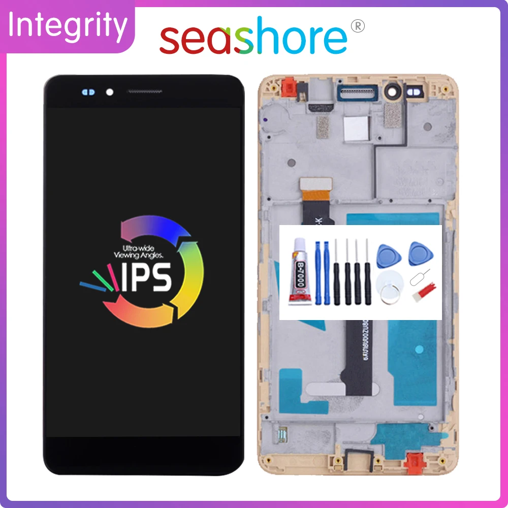 5.5&quotScreen For HUAWEI Honor 5X LCD Touch Screen Digitizer Assembly Huawei Display withFrame Replacement GR5 | Мобильные телефоны