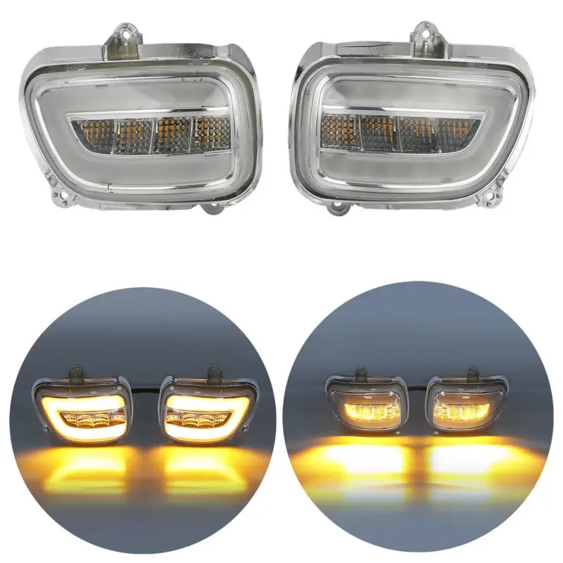 Передние Светодиодные поворотники для мотоциклов светильник F6B 13 17 Goldwing GL1800 2001 2017
