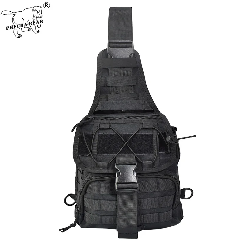 

Outdoor Camouflage Chest bag 7L X7 molle system army fans every days carry EDC cross-body bag fishing gear bag tactical bag