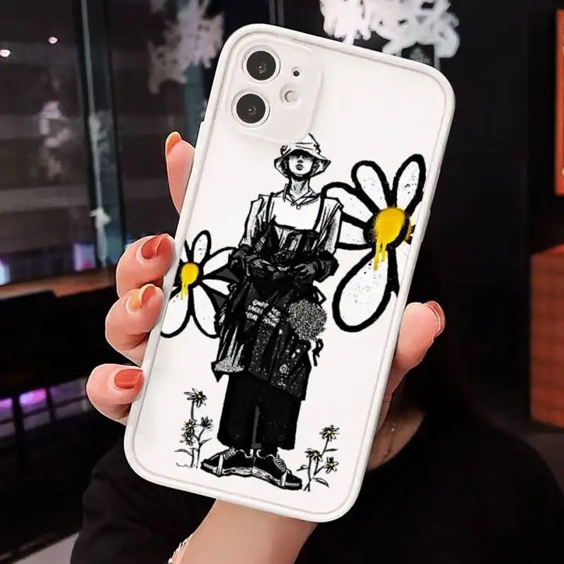 

G dragon peaceminusone Phone Cases Matte transparent For White iPhone 12 Mini 11 Pro XR XS Max 7 8 Plus X Back Cover