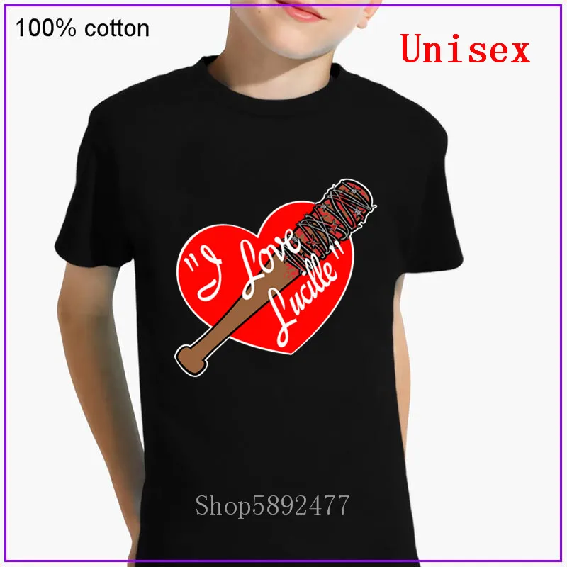 Оригинальная пародийная детская одежда футболка с надписью Negan I Love Lucille забавная