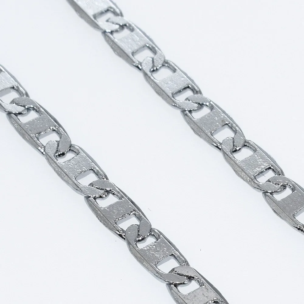 18 дюймов 3 5 мм широкий Нержавеющая сталь Цепочки и ожерелья цепь мужская обувь