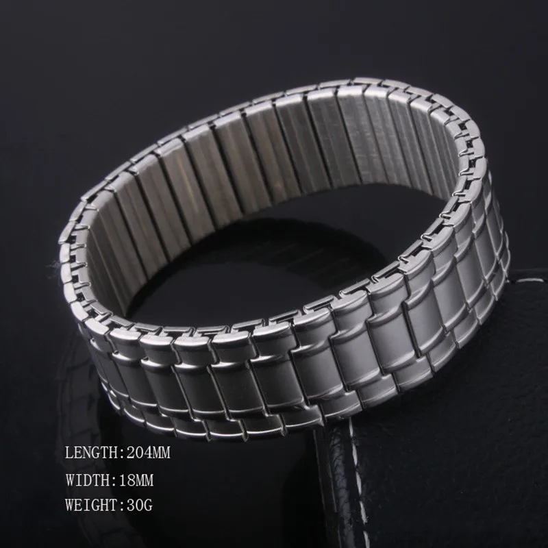 Магнитный браслет из нержавеющей стали для мужчин и женщин очень широкий