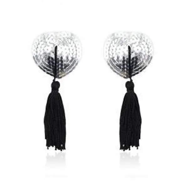 Сексуальные игрушки в виде сердца бюстгальтер с кисточками наклейки на соски