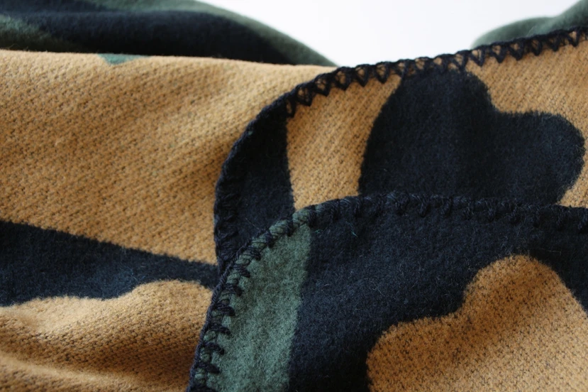 

winter Women's Big shawl Thicken Keep wool warm fashion Star style Color matching pattern cloak scarf