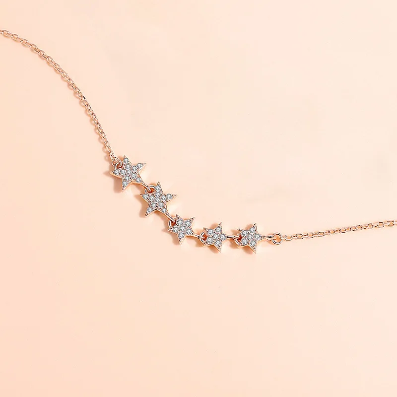 

S925 Sterling Silver Star Bracelet Female Simple Creative Five-pointed Star Bracelet Fashion Personality Jewelry