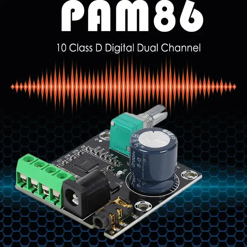 PAM8610 усилитель класса D цифровой двухканальный 12 В мощности аудио Плата модуль PAM86