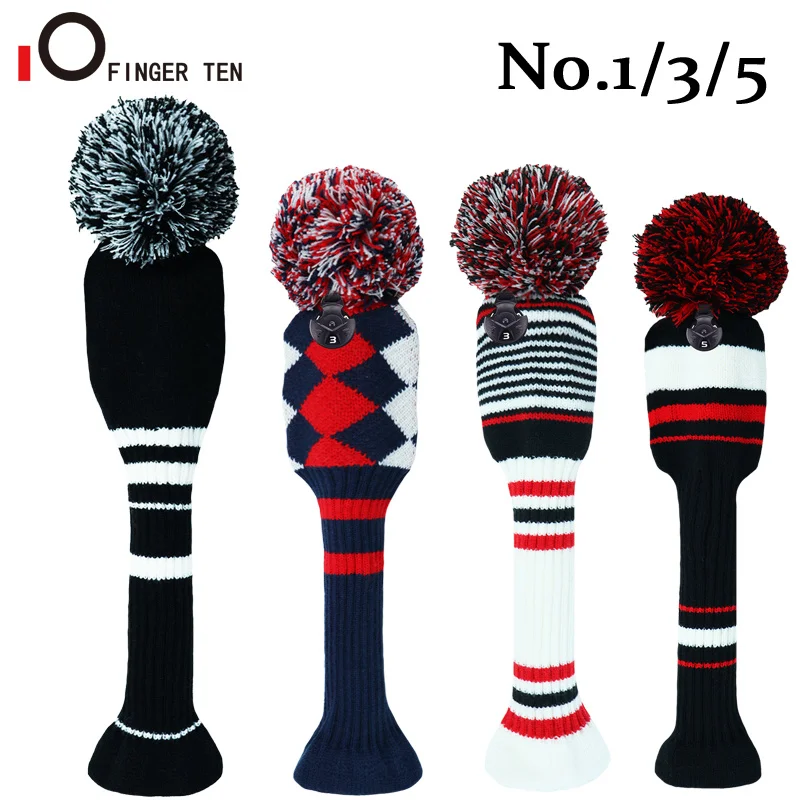 Club Head Covers For Woods Driver Fairway Hybrid With Number Tag 3 5 7 X Drop Shipping