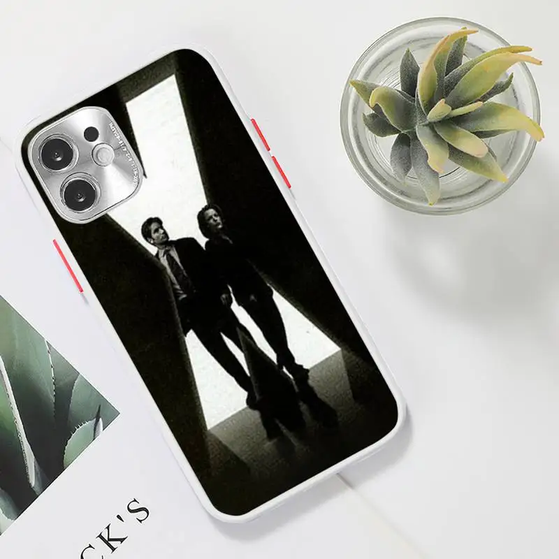 

The X Files I Want to Believe Phone Case For iPhone 12 11 Mini Pro XR XS Max 7 8 Plus X Matte transparent White Cover