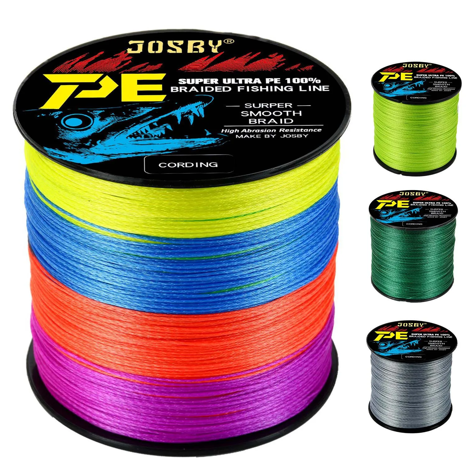 

JOSBY Braided Fishing Line 500M 300M 100M 1000M Floating Cord 9 Strands Japan PE Multifilament Saltwater Carp Wire Accessories