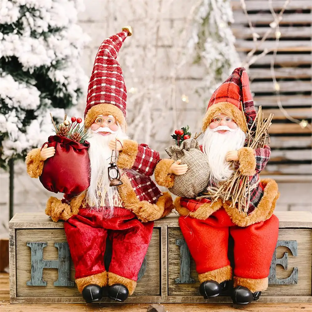 Санта Клаус кукла большой 35*20 см 2020 для рождественой елки Новый год домашнее