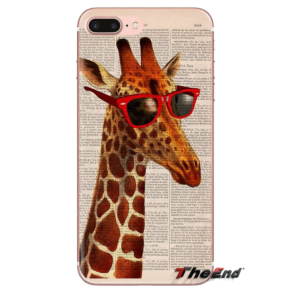 Phone Cases For Huawei G7 G8 P7 P8 P9 P10 P20 P30 Lite Mini Pro P Smart Plus 2017 2018 2019 Sunglasses Giraffe spectacles Animal |