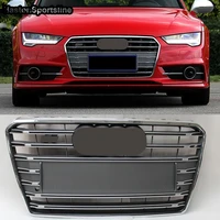 s7 style front sport hood grill grille for audi a7 s7 sline 2011 2015 car styling accessories