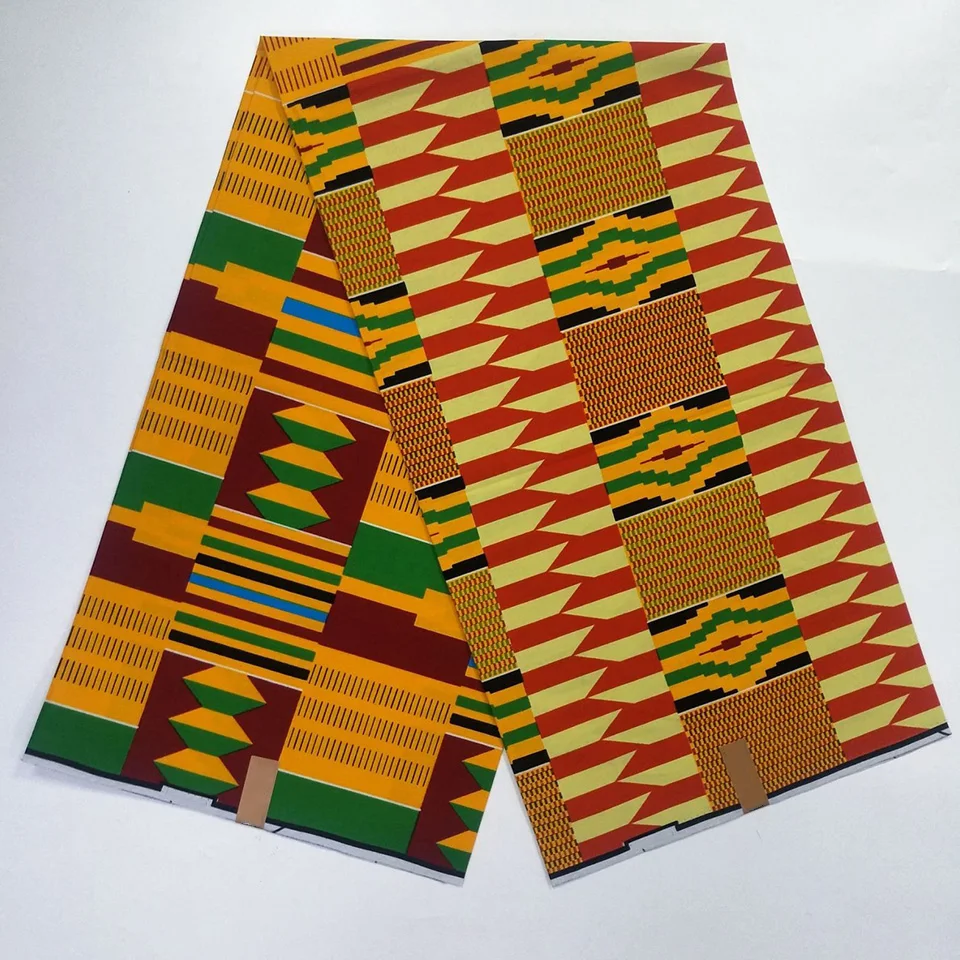 Африканский Традиционный и современный принт Кенте ткань для Kente платье/головной