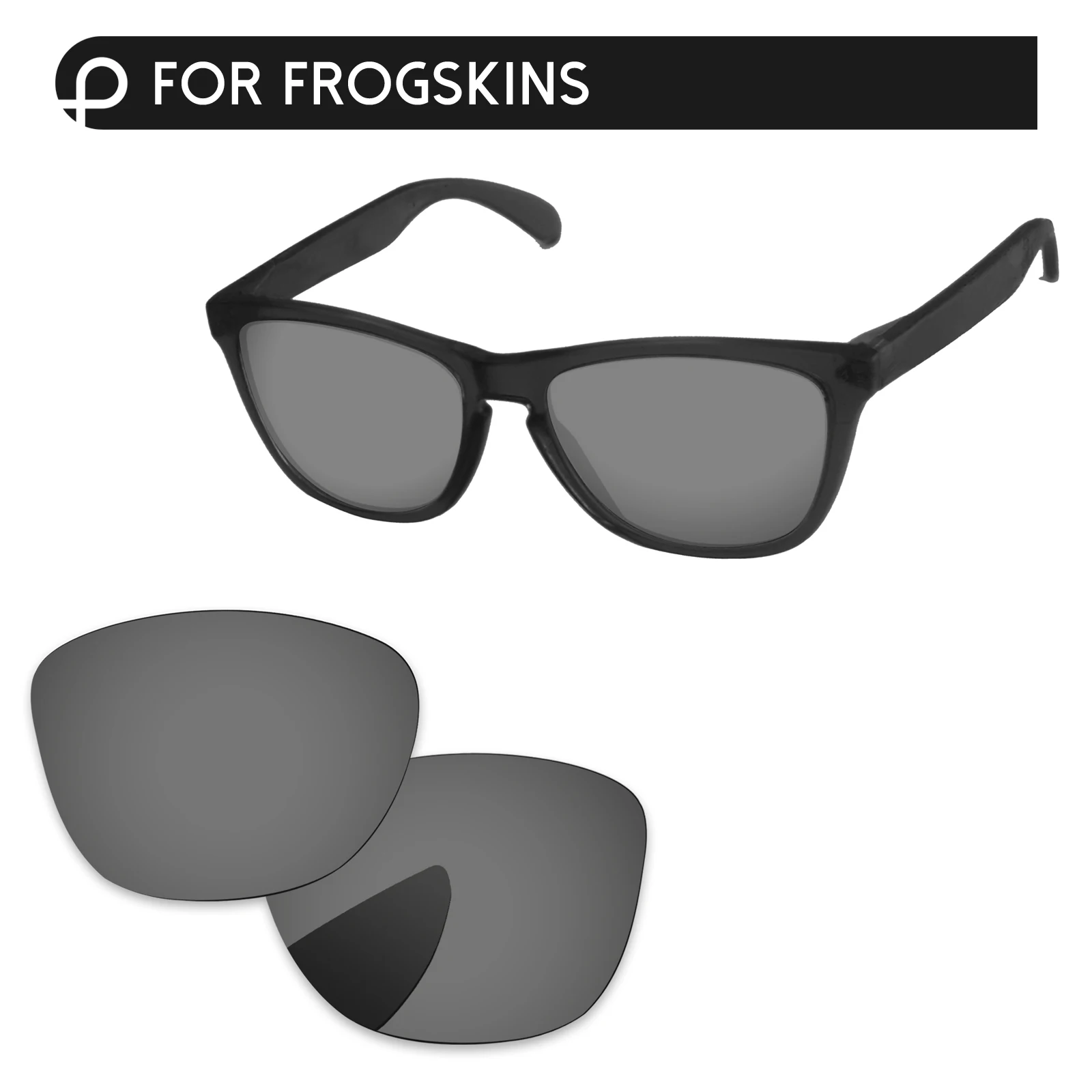 PapaViva поляризованные Сменные линзы для аутентичных Frogskins OO9013 солнцезащитные очки UVA и UVB Защита-несколько вариантов - Цвет линз: Black Chrome