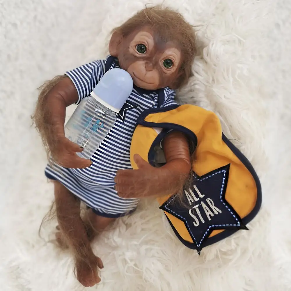 

20'' Lifelike Doll Truly Monkey Reborn Baby Green Eyes Monkey
