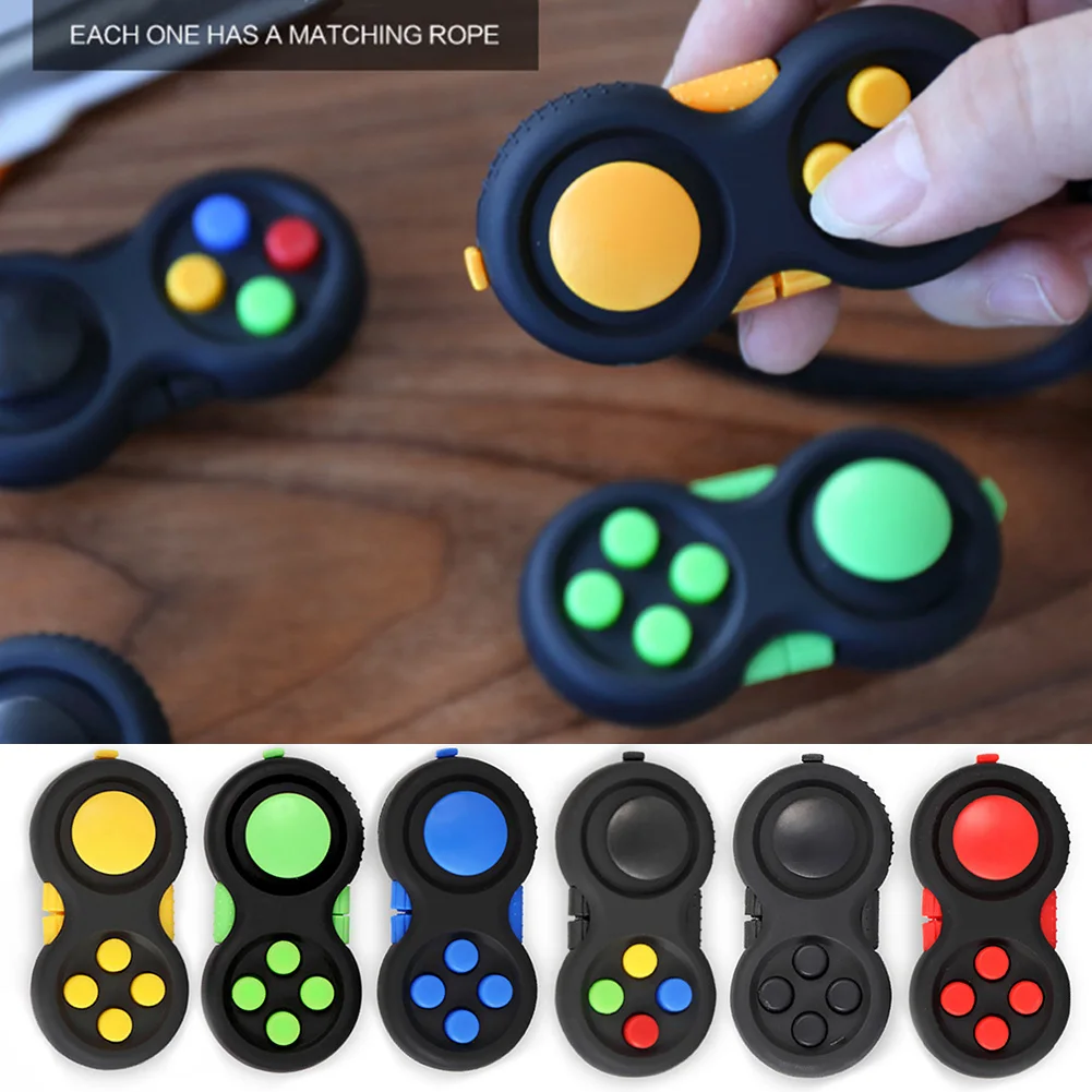 

1PCS Game Fidget Pad Stress Reliever Squeeze Fun Magic Desk Toy Handle Toys Stress Decompression Gift Key Mobile Phone Accessory
