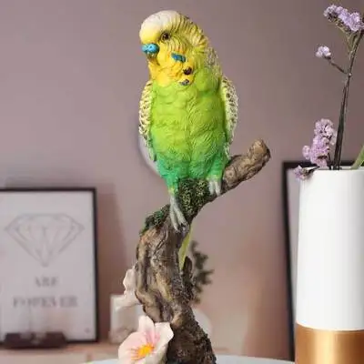

Resin Crafts Gift Decoration Indoor Home Animal Parrot Model
