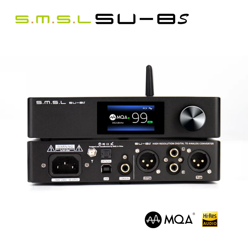SMSL SU 8S MQA декодер ES9068AS Bluetooth 5 0 SU8S DAC DSD512 PCM768kHz/32Bit с пультом дистанционного