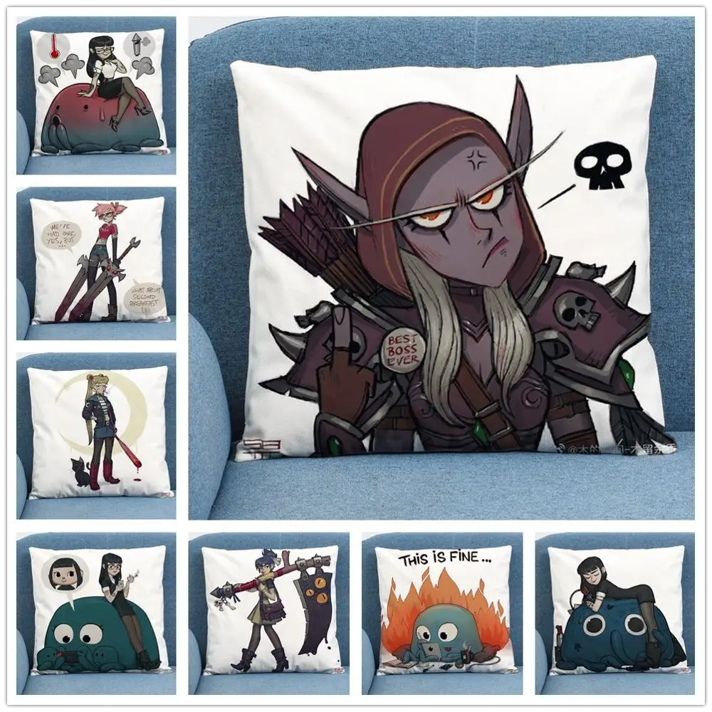 

Мягкая короткая плюшевая наволочка для подушки, 45 х45 см