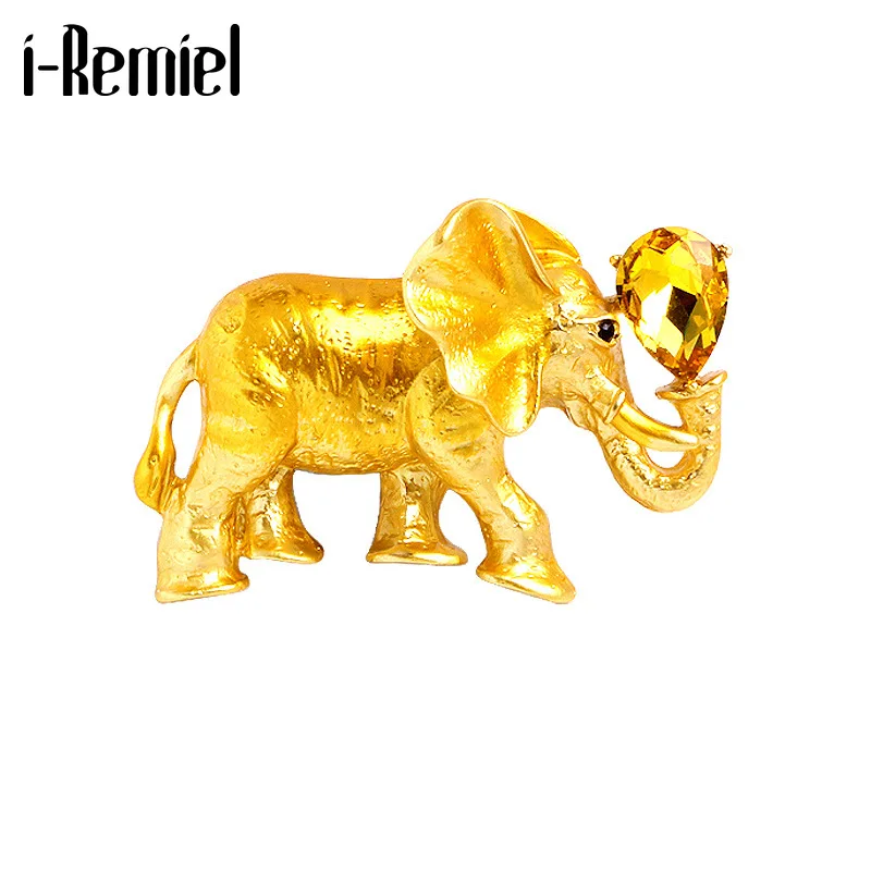 

Alloy Crystal Animal Elephant Brooch Enamel Pins Men's Suit Shirt Badge Corsage Fashion Brooches for Women Jewelry Accessories