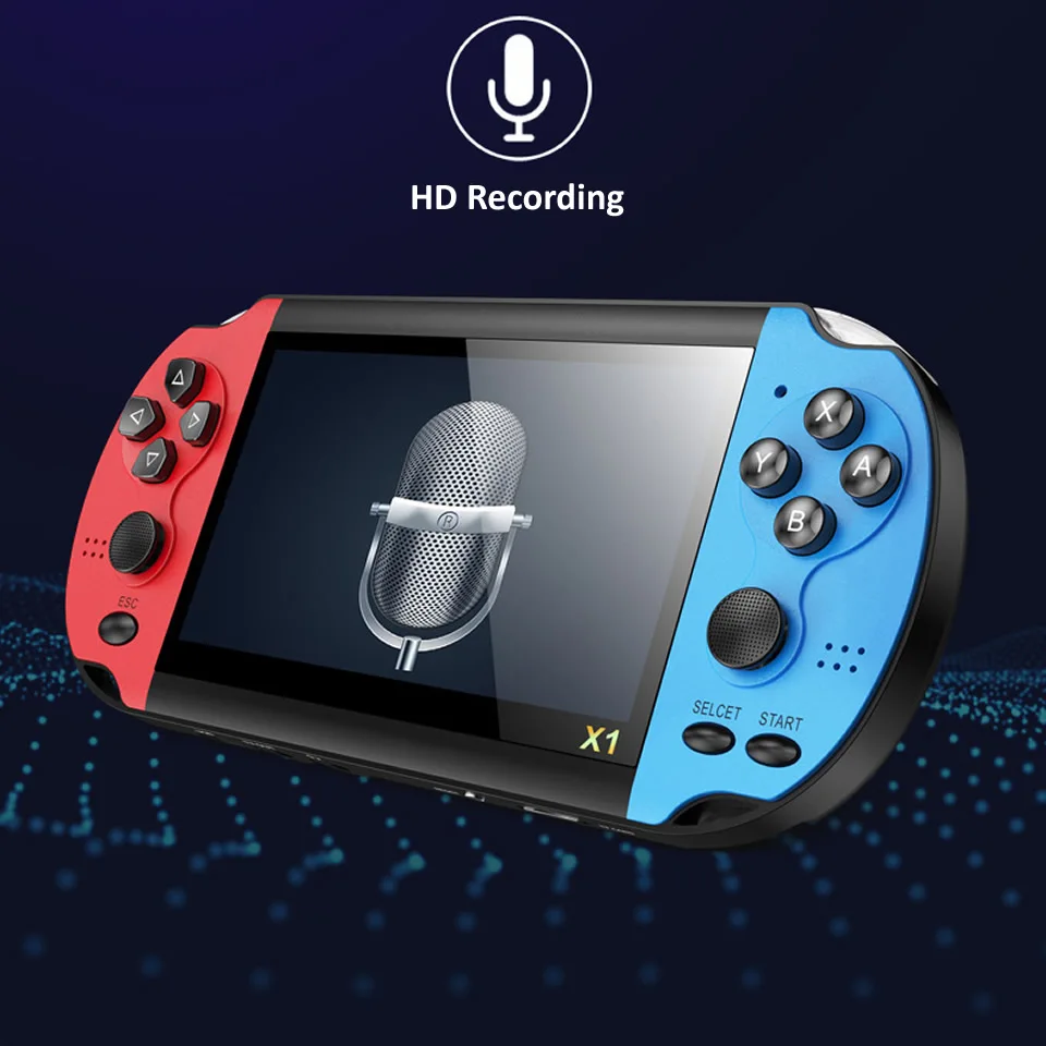 X12 5 1-дюймовые портативные ретро-игровые видеопроигрыватели игровые консоли с