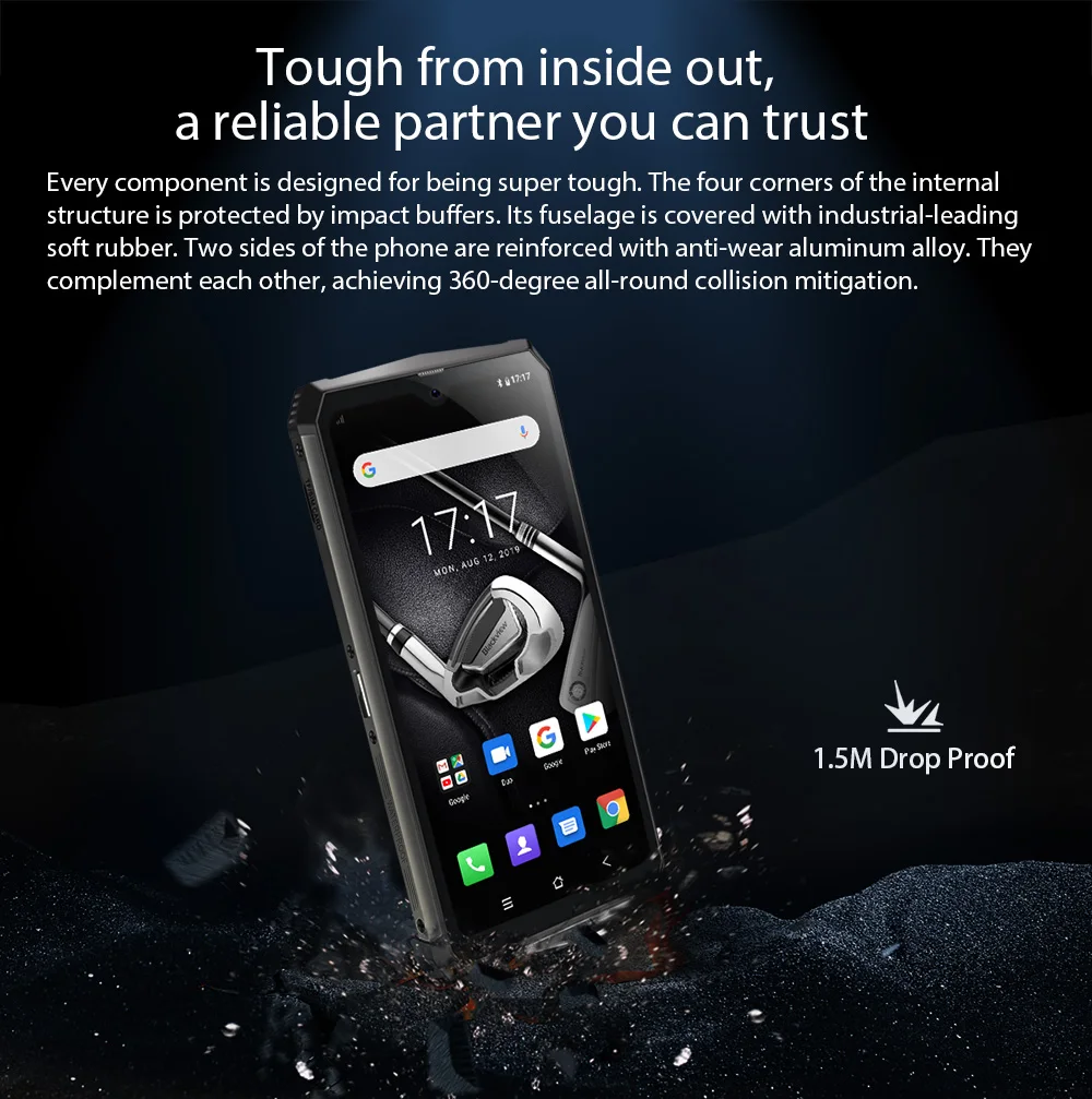 Blackview BV9100 Водонепроницаемый смартфон с 6 3-дюймовым дисплеем восьмиядерным