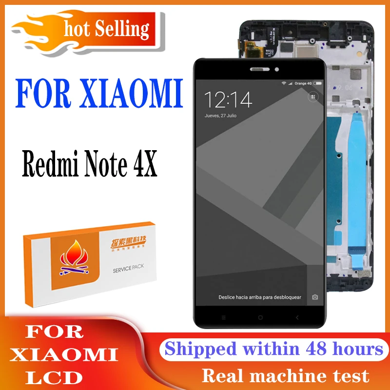 ЖК дисплей 5 дюйма для Xiaomi Redmi Note 4X сенсорный экран с дигитайзером в сборе дисплея