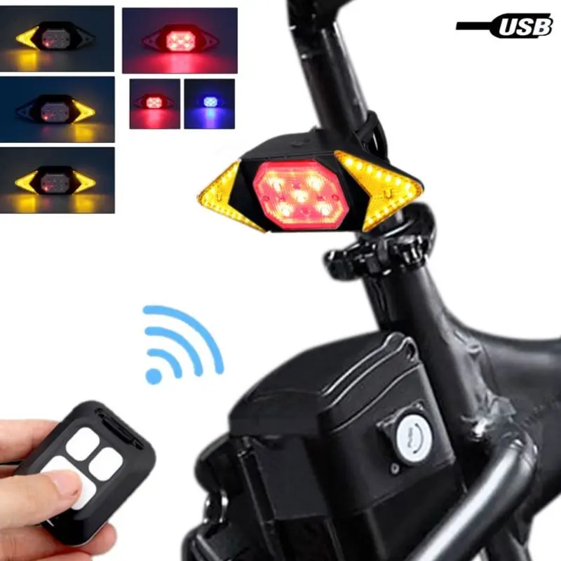 

Smart Bike Turning Signal Cycling Taillight Intelligent USB Bicycle Rechargeable K1KD