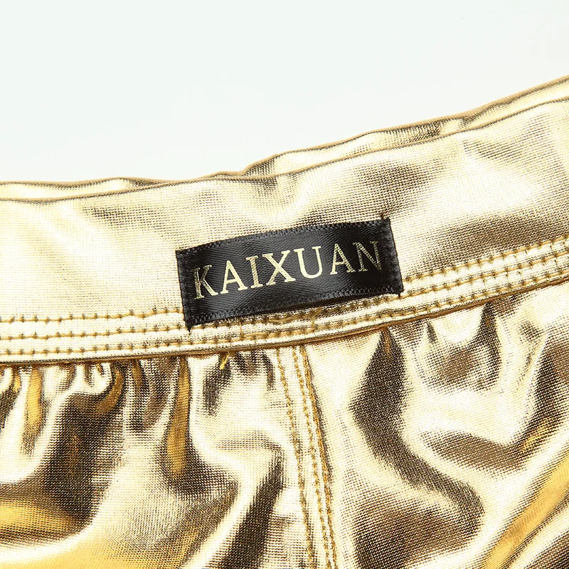 Мужское нижнее белье с заниженной талией из искусственной кожи сексуальное