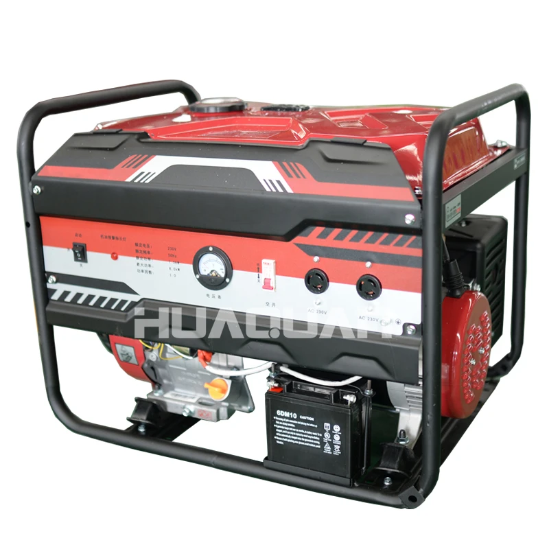 8000 ватт бензиновый двигатель 8 кВт все в одном генераторе|gasoline generator|motor gasolinegenerator