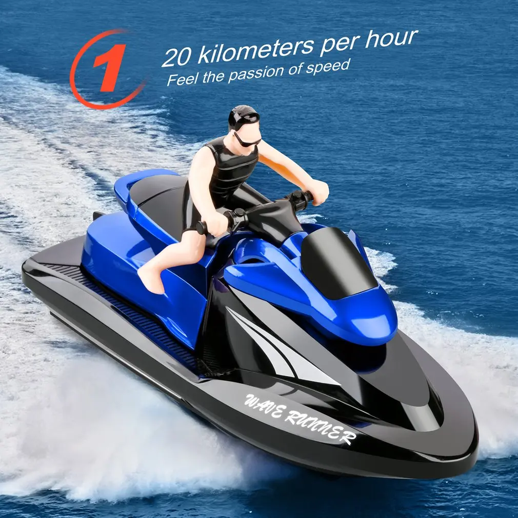 

809 2.4G Remote Control Motorboat Water Speedboat Yacht Airship RC Boat Waterproof Electric Children's Toy Boat