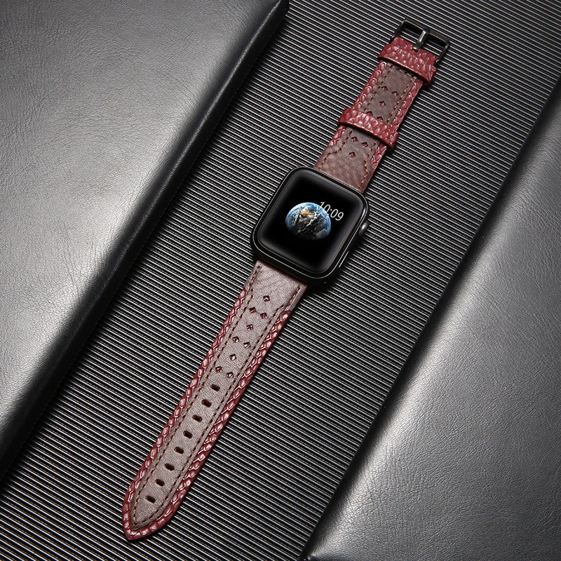 

Ремешок из натуральной кожи для Apple watch band 44 мм 40 мм iWatch correa 42 мм 38 мм, браслет для apple watch 6 SE 5 4 3 2 1