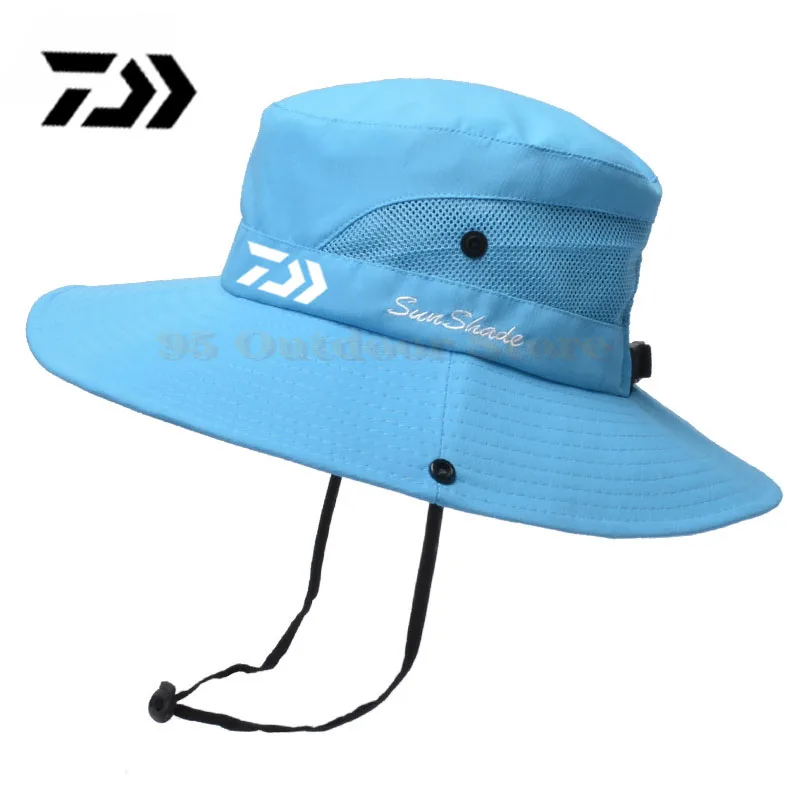 

DAIWA New Foldable Bucket Hat Fishing Cap Summer Sun Protection Anti-UV Hat Sunhat For Men Fisherman Hats Quick-dry Men's Hat