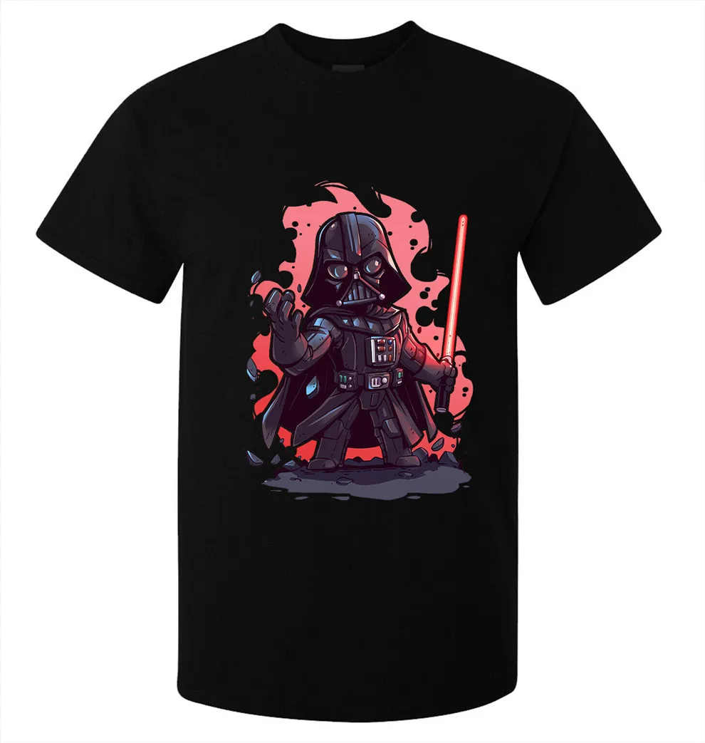 Звездные войны Дарт Вейдер Fan Art Men'S (Woman'S Available) футболка Черная из дышащей
