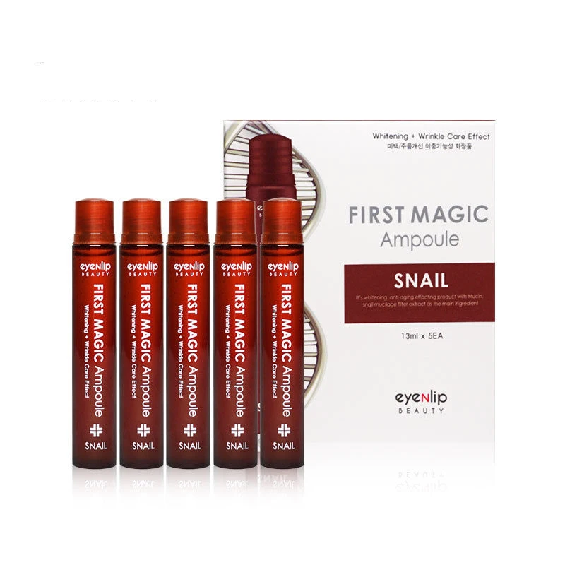 

EYENLIP First Magic Ampoule 5pcs Snail Serum Face Care Repair Essence Anti Wrinkle Whitening Cream Moisturize Korea Cosmetics