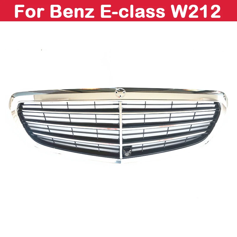 Автостайлинг средняя решетка для Mercedes Benz E class W212 2009 2013 АБС пластик Алмазная