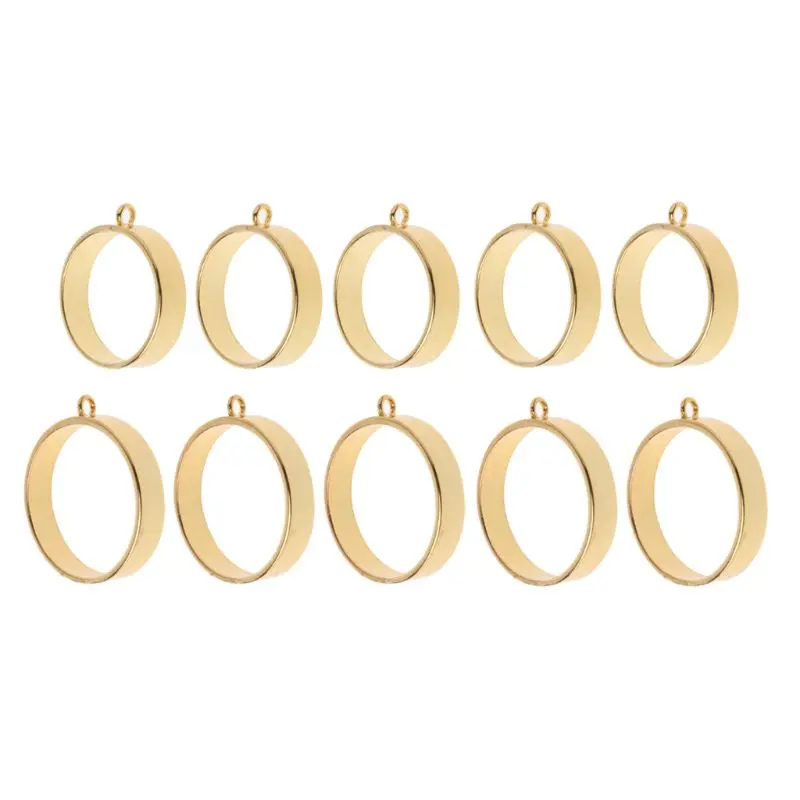 

Y1UE 5Pcs Round Framework Open Back Bezels Pendant Blanks for Resin Jewelry Making