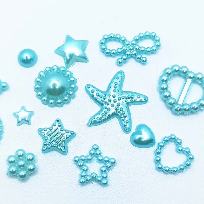 50/100 шт. разноцветные Круглые Жемчужины банты цветы для украшения|Бусины одежды| |