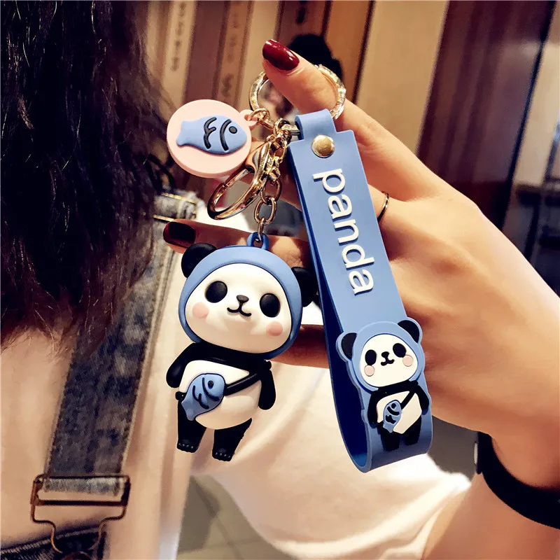 

New Year Creative Football Panda KeyChain Pendant Christmas Gift Wedding Guests Party Favors For Kids Birthday Gadget Souvenirs