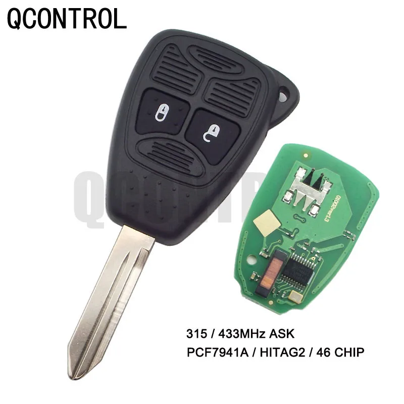 QCONTROL 315MHz / 433MHz Car Key Vehicle Remote for JEEP Commander Patriot Compass Grand Cherokee Liberty Wrangler