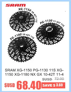 SRAM GX NX 11 скоростной переключатель комплект групп 1x11s задний переключатель триггерный переключатель передач PG1130 11-42T XG1150 10-42T маховик цепи костюм